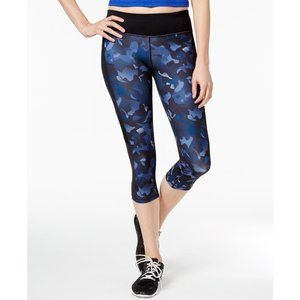 Ideology Printed Cropped Leggings in Blue Camo, Size XS, $49.50